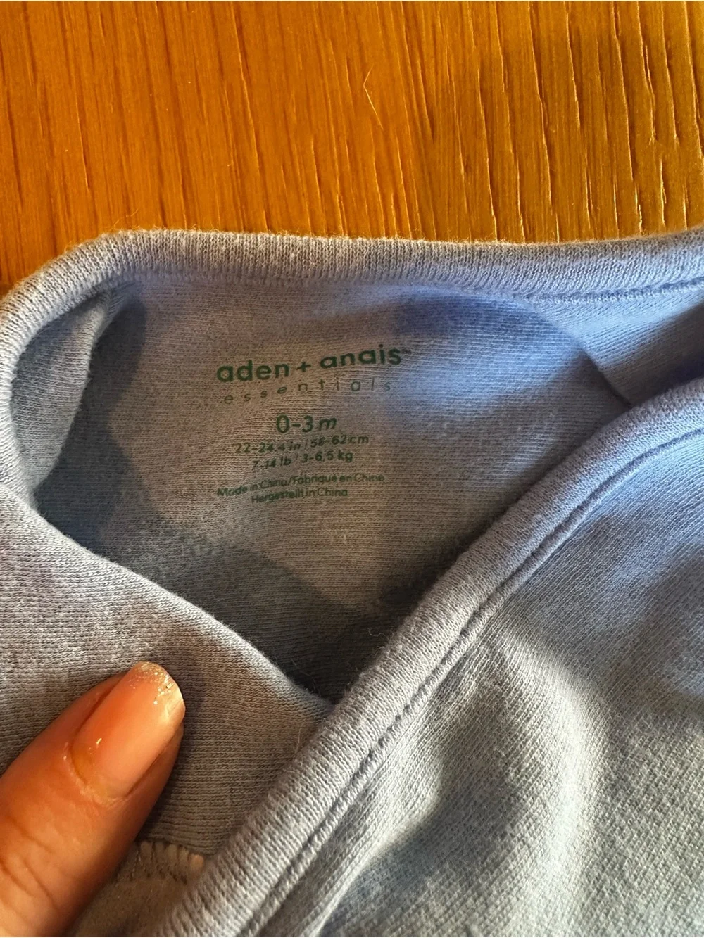 aden + anais White Baby swaddle set with Teal and Yellow Accents